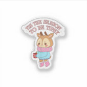 この季節の酔い疲れ – クリスマスを飲む シール (正面)