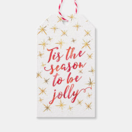 この季節の金ゴールドスノーフレークギフトラベル ギフトタグ