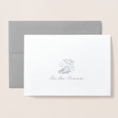 この季節の銀箔 箔カード (封筒付き正面)