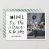 この季節はクリスマスすてき写真の台本になる シーズンカード (正面/裏面)