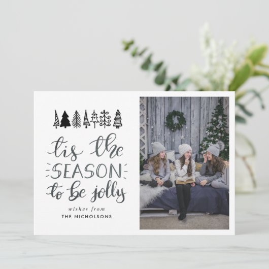 この季節はクリスマスすてき写真の台本になる シーズンカード (スタンド正面)