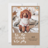 この季節はスクリプトすてきの休日の写真 シーズンカード (正面)