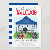 この季節は任意の色に変更をテールゲート 招待状 (正面/裏面)