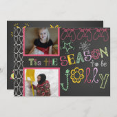 この季節は休日のすてき写真カード シーズンカード (正面/裏面)