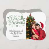 この季節/クリスマス引用文/写真/リトルグリーン シーズンカード (正面/裏面)