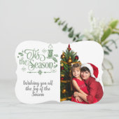 この季節/クリスマス引用文/写真/リトルグリーン シーズンカード (スタンド正面)