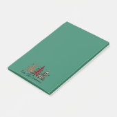 "この季節"プレイドヒョウのクリスマスツリー ポストイット (アングル)