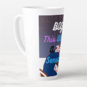 この学期は長い カフェラテマグ (左アングル)