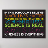 この学校で…親切は何でものしるしだ ポスター (正面)