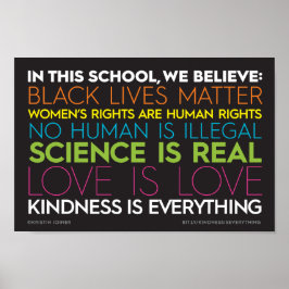 この学校で…親切は何でものしるしだ ポスター