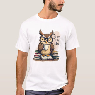この学校にはあまりにも賢すぎる 面白い メンズTシャツ Tシャツ