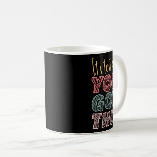 この学生の先生はテスト得の日だ コーヒーマグカップ (正面右)