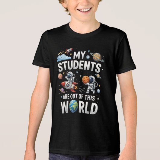 この宇宙の世界で私の生徒たちは活躍中 トライブレンドＴシャツ (正面)