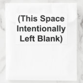 「この宇宙は意図的離れに空白の」ステッカー 長方形シール (バッグ)