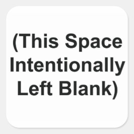 この宇宙離れは空白の3インチのシール スクエアシール