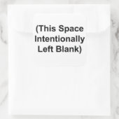 この宇宙離れは空白の3インチのシール スクエアシール (バッグ)