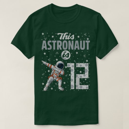この宇宙飛行士は12歳のダビング宇宙飛行士である Tシャツ (デザイン正面)