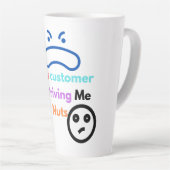 この客は私を困らせる カフェラテマグ (右アングル)