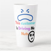 この客は私を困らせる カフェラテマグ (正面)