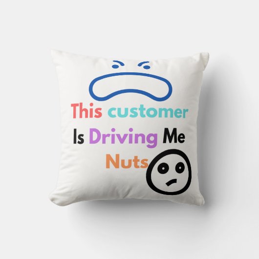 この客は私を困らせる クッション (正面)