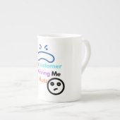 この客は私を困らせる ボーンチャイナマグカップ (正面右)