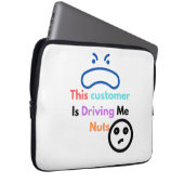 この客は私を困らせる ラップトップスリーブ (正面右)