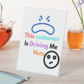 この客は私を困らせる 台座サイン (インサイチュ)