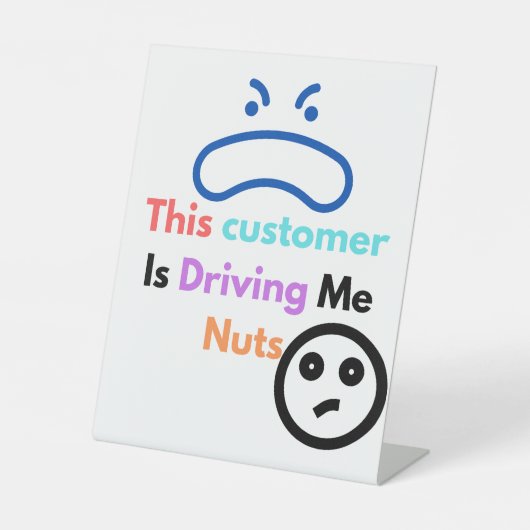 この客は私を困らせる 台座サイン (正面)