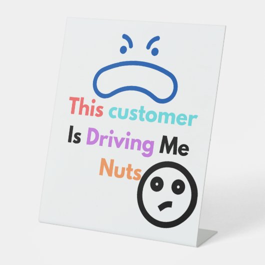この客は私を困らせる 台座サイン (正面)