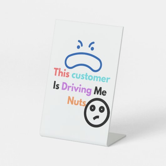 この客は私を困らせる 台座サイン (正面)