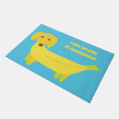 この家おもしろいはバナナスドッグ ドアマット (アングル)