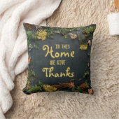 この家では与え感謝してい クッション (ブランケット)