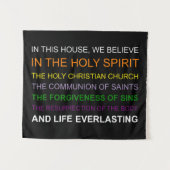 この家では信じ タペストリー (正面(横))