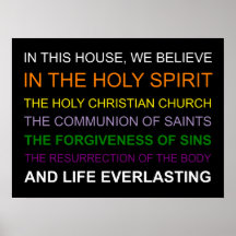 この家では信じ