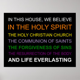 この家では信じ ポスター