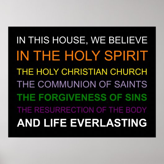 この家では信じ ポスター (正面)