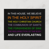 この家では信じ ポストカード (正面)