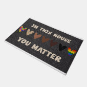 この家では君の問題は来この家だ ドアマット (アングル)