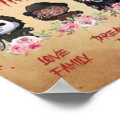 この家では家族が怖いみたいに大きな夢を見るのが大好き ポスター (角)