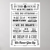 この家では決して与え1型糖尿病 ポスター (正面)