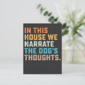 この家では犬の思いを語る インビテーションポストカード (スタンド正面)