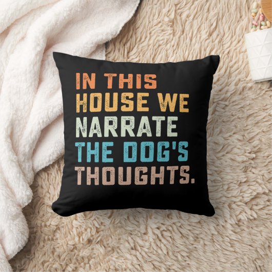 この家では犬の思いを語る クッション (ブランケット)