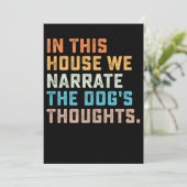 この家では犬の思いを語る 招待状 (スタンド正面)