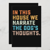 この家では犬の思いを語る 招待状 (正面/裏面)