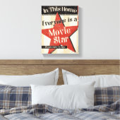 この家では皆がスター キャンバスプリント (インサイチュ (寝室))