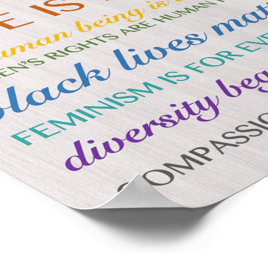 この家では私たち信じのポスター ポスター (角)