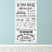 この家では自閉症を… キャンバスプリント (インサイチュ (ウッドフロア))