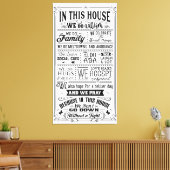 この家では自閉症を… キャンバスプリント (インサイチュ (リビング))