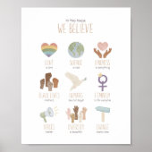 この家では黒人暮信じらし用ポスター ポスター (正面)