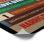 この家で我々は信じHarris Over Trump - Femin ポスター (角)